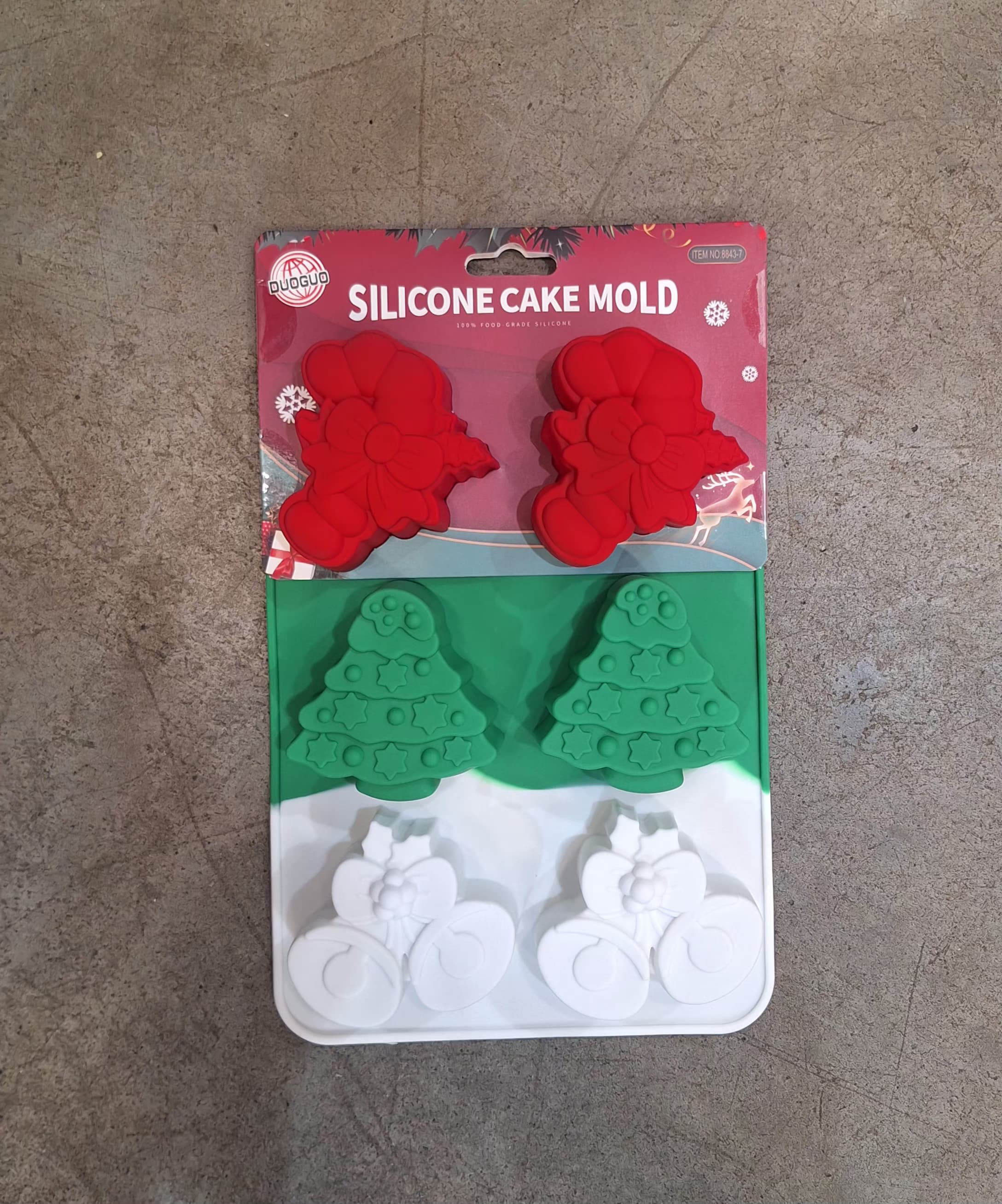 Molde cilicon navideño